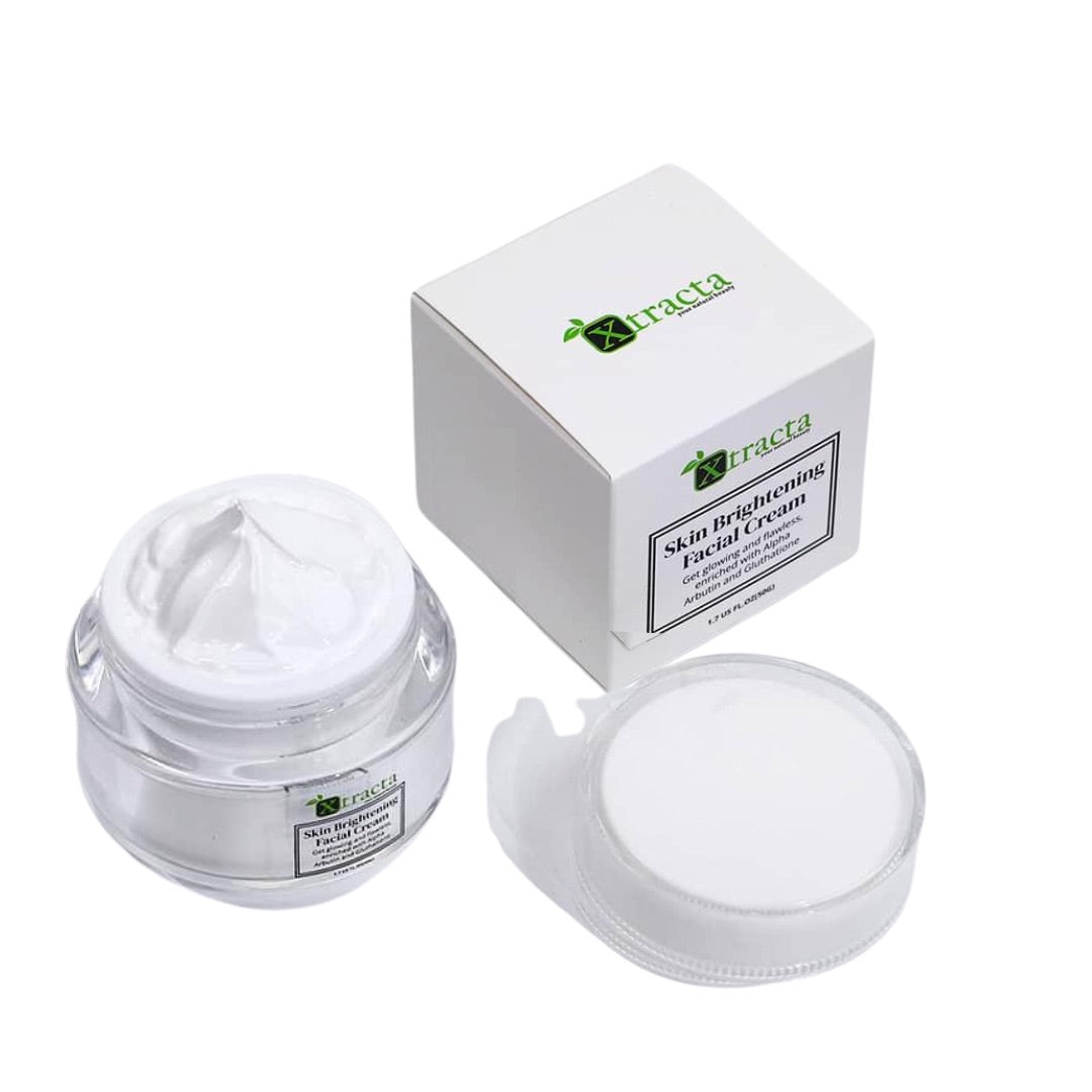 Jar of Natural Skin Brightening Cream for Dark Spots