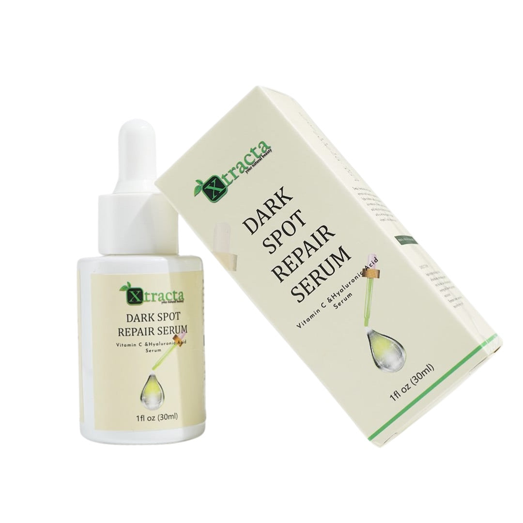 Plant-based dark spot repair serum with quick-absorbing formula, ideal for reducing dark spots and enhancing skin radiance