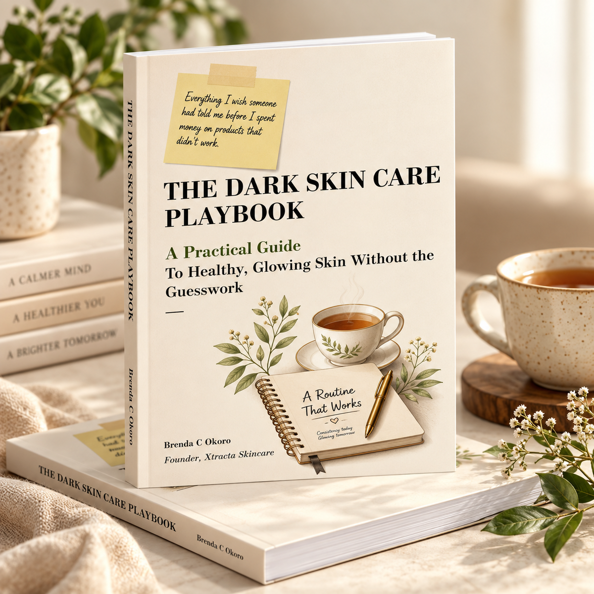 The Dark Skin Care Playbook by Xtracta Skincare, a practical skincare ebook for melanin-rich skin