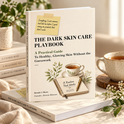 The Dark Skin Care Playbook by Xtracta Skincare, a practical skincare ebook for melanin-rich skin